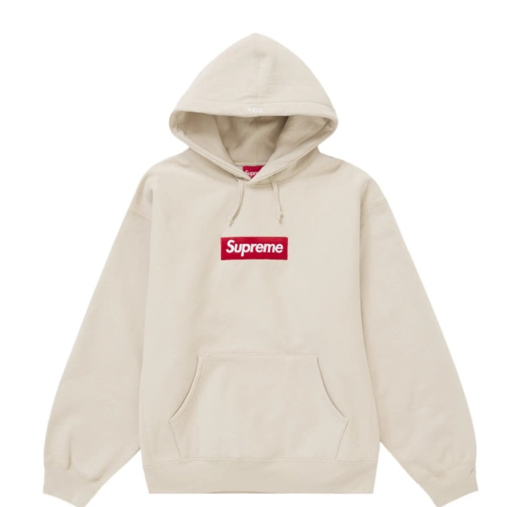 Supreme 2024 Box Logo Hoodie - Stone - Worn